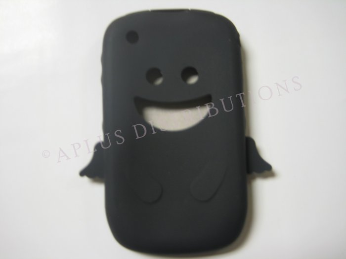 New Black Angel Design Silicone Cover For Blackberry 8520 - (0027)