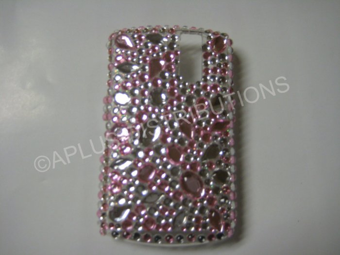 New Pink Multi-Size Diamonds Bling Diamond Case For Blackberry 8300 - (0015)