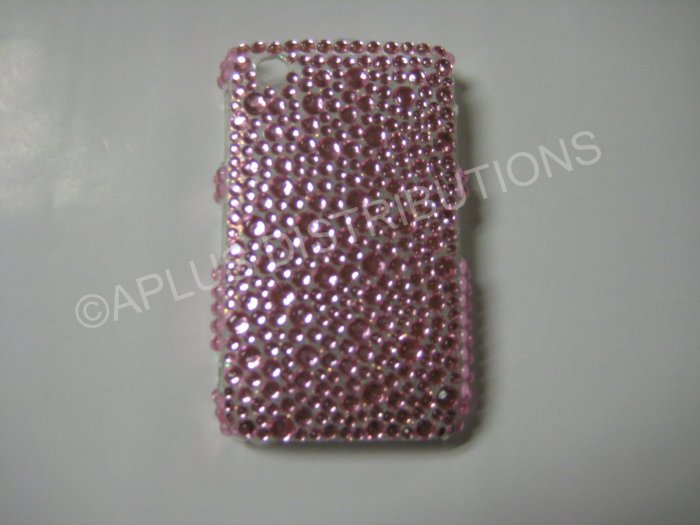 New Pink Multi-Diamonds Bling Diamond Case For Blackberry 8520 - (0018)