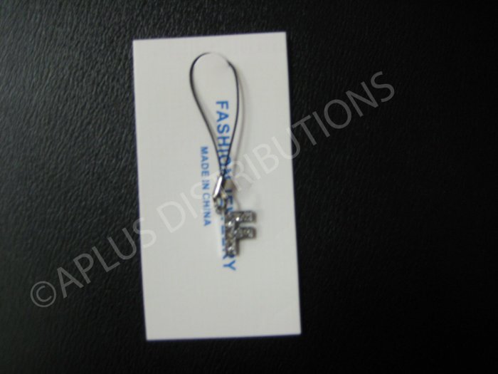 NEW Crystal Cell Phone Charm- Small Letter âFâ Regular