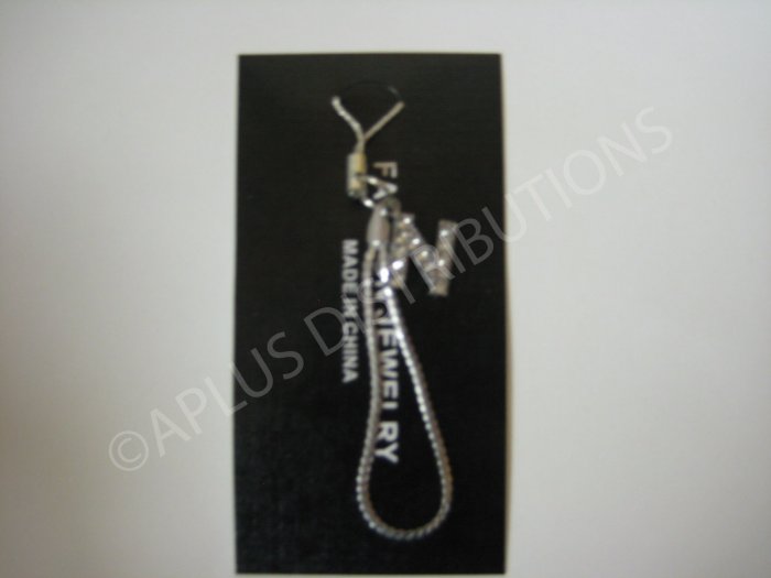 NEW Crystal Cell Phone Charm- Small Letter âNâ Regular