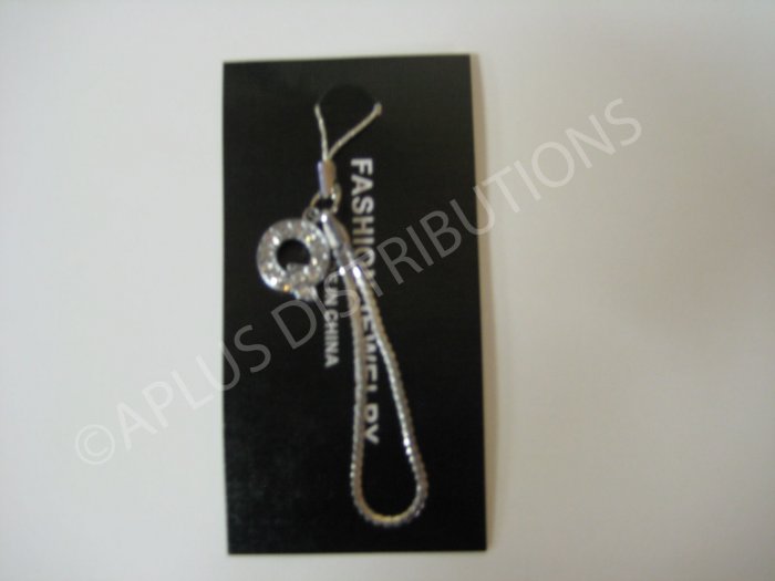 NEW Crystal Cell Phone Charm- Small Letter âQâ Regular