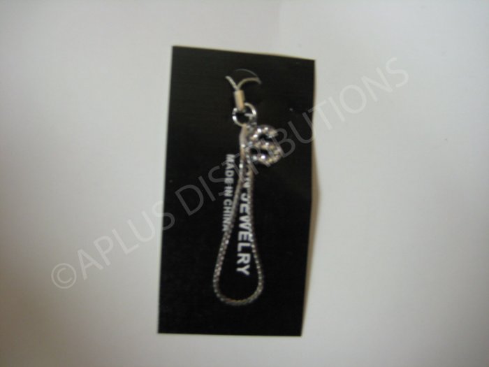 NEW Crystal Cell Phone Charm- Small Letter âSâ Regular