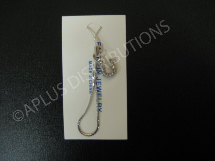 NEW Crystal Cell Phone Charm- Small Letter âUâ Regular