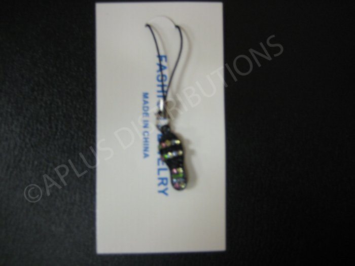 NEW Crystal Cell Phone Charm- Mutli Color Sandal Mutli-Diamonds