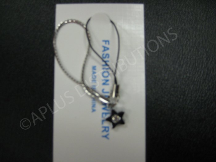 NEW Crystal Cell Phone Charm- Star