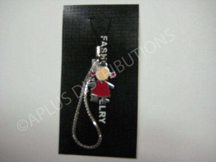 NEW Crystal Cell Phone Charm- Big Girl
