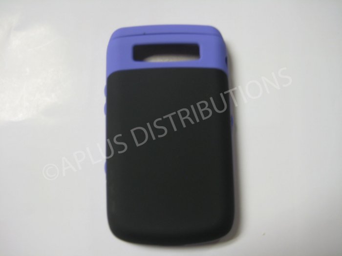 New Purple Rubberized Hard Protective Cover For Blackberry 9700 - (0115)