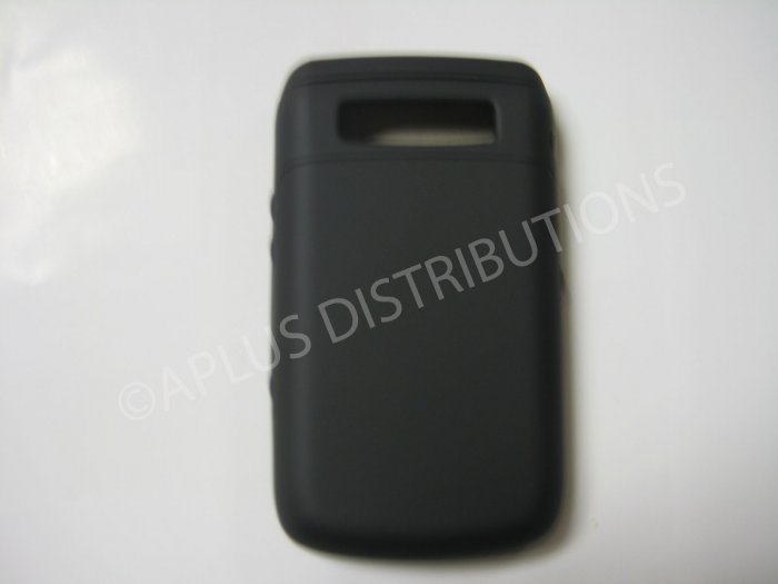 New Black Rubberized Hard Protective Cover For Blackberry 9700 - (0112)