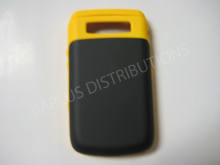 New Yellow Rubberized Hard Protective Cover For Blackberry 9700 - (0113)