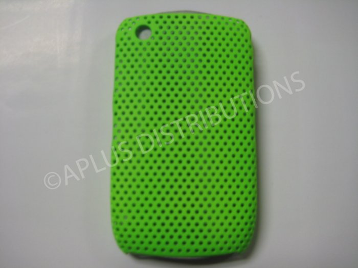 New Green Lattice Pattern Design Hard Protective Cover For Blackberry 8520 - (0055)