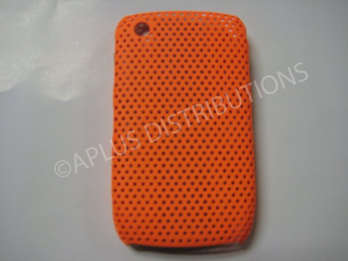 New Orange Lattice Pattern Design Hard Protective Cover For Blackberry 8520 - (0016)