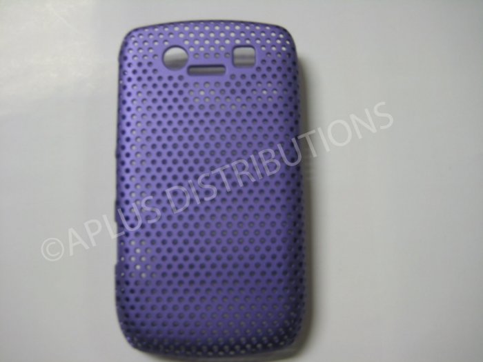 New Purple Lattice Pattern Design Hard Protective Cover For Blackberry 8900 - (0060)