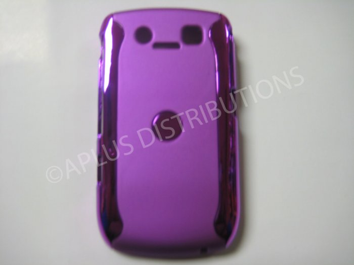 New Pruple Metallic Two Piece Design Hard Protective Cover For Blackberry 8900 - (0120)