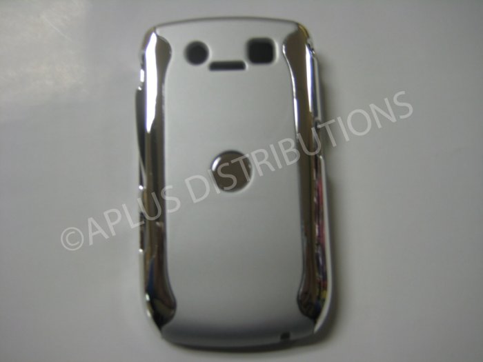 New Silver Metallic Two Piece Design Hard Protective Cover For Blackberry 8900 - (0117)