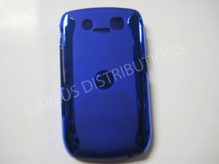 New Blue Metallic Two Piece Design Hard Protective Cover For Blackberry 8900 - (0124)