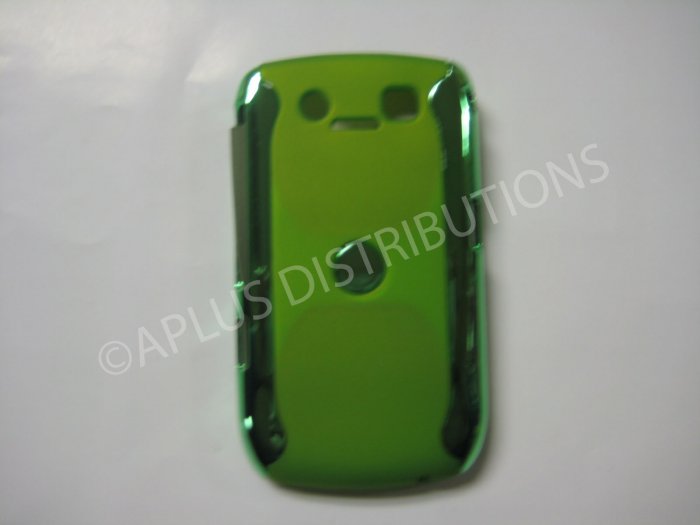 New Green Metallic Two Piece Design Hard Protective Cover For Blackberry 8900 - (0118)