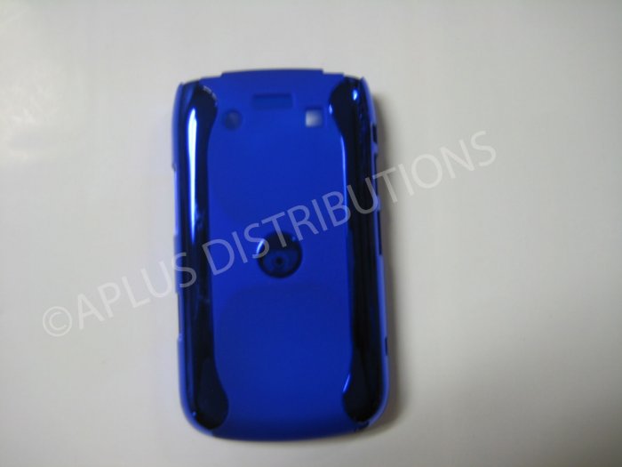New Blue Metallic Two Piece Design Hard Protective Cover For Blackberry 9700 - (0124)