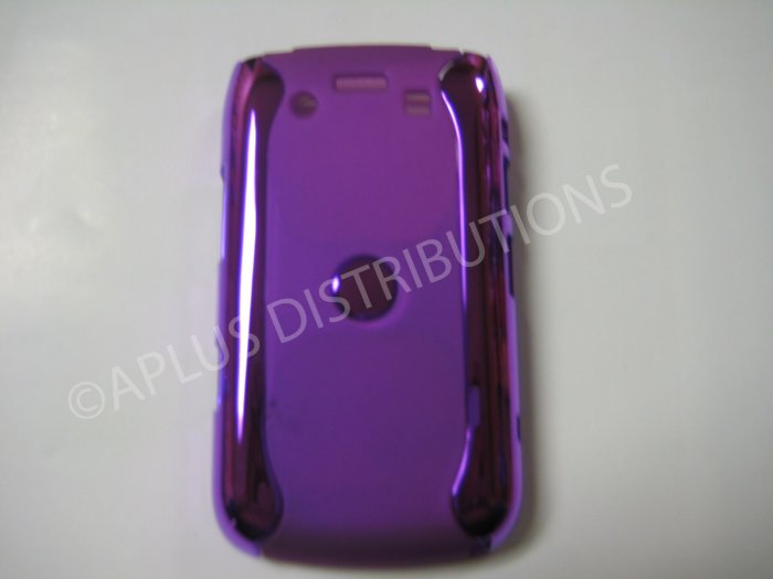 New Purple Metallic Two Piece Design Hard Protective Cover For Blackberry 9700 - (0120)