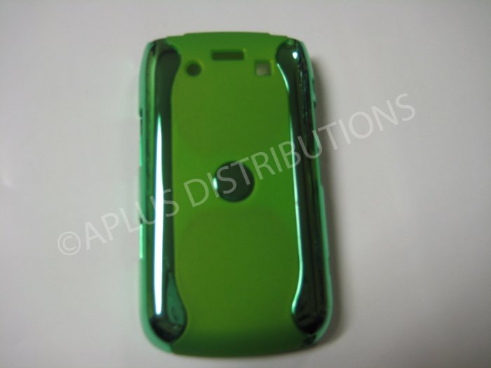 New Green Metallic Two Piece Design Hard Protective Cover For Blackberry 9700 - (0118)