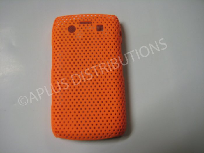 New Orange Lattice Pattern Design Hard Protective Cover For Blackberry 9700 - (0016)
