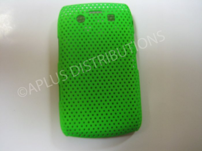 New Green Lattice Pattern Design Hard Protective Cover For Blackberry 9700 - (0055)