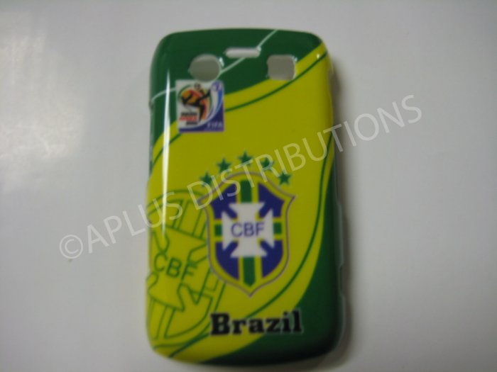 New Green Brazil Cbf Design Hard Protective Cover For Blackberry 9700 - (0051)