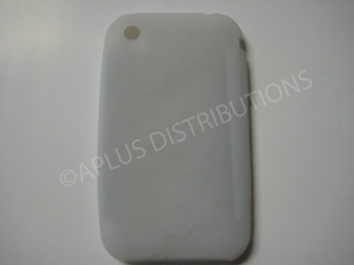 New Clear Puzzle Pattern Silicone Cover For iPhone 3G 3GS - (0031)
