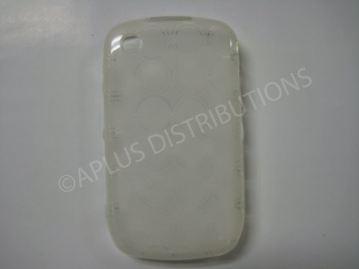 New Clear Transparent Multi-Circles TPU Cover For Blackberry 8520 - (0038)