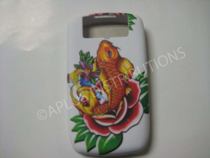 New Yellow Coy Fish TPU Cover For Blackberry 8900 - (0099)