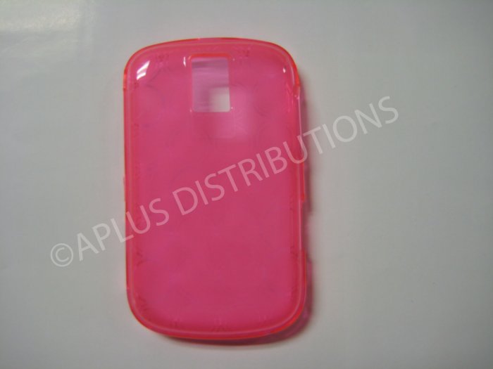 New Pink Transparent Multi-Circles TPU Cover For Blackberry 9000 - (0036)