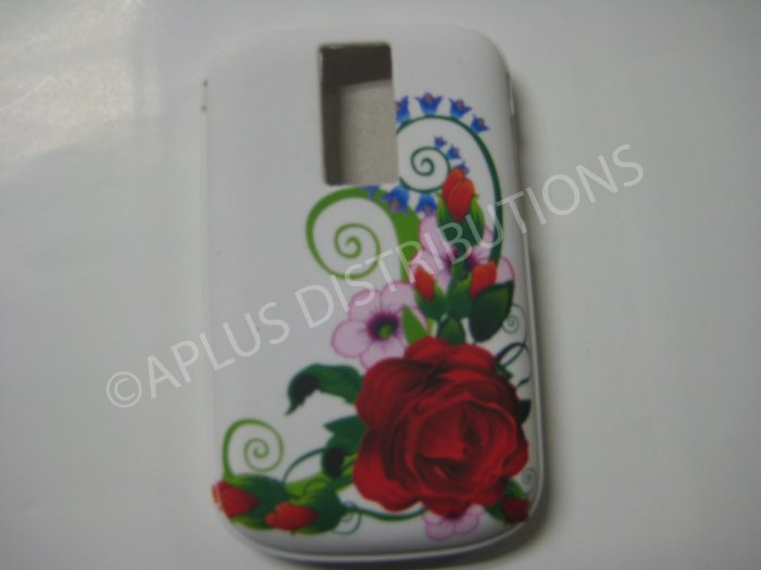 New Red Rose Bud TPU Cover For Blackberry 9000 - (0029)