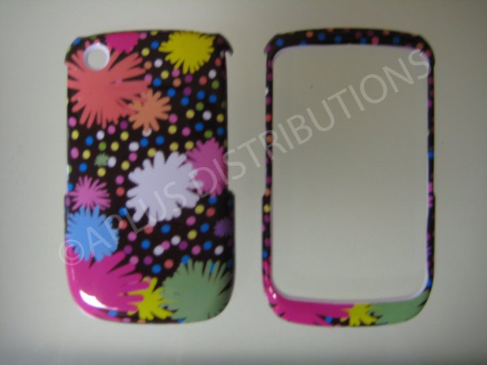 New Multi-Color Pom Pom Design Design Hard Protective Cover For Blackberry 8520 - (0109)
