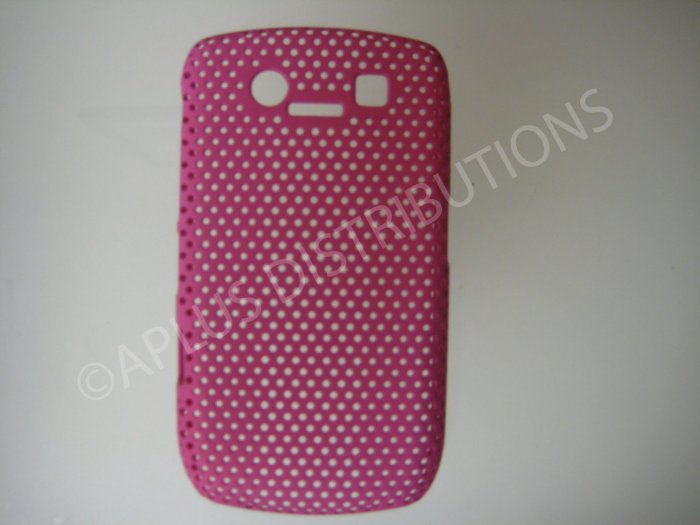 New Hot Pink Lattice Pattern Design Hard Protective Cover For Blackberry 8900 - (0015)