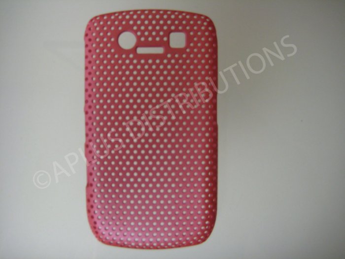 New Pink Lattice Pattern Design Hard Protective Cover For Blackberry 8900 - (0061)