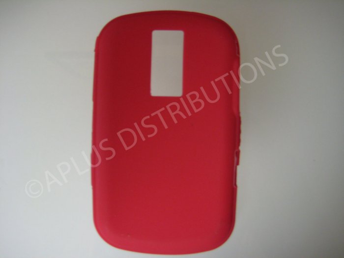 New Red Solid Color Silicone Cover For Blackberry 9000 - (0155)