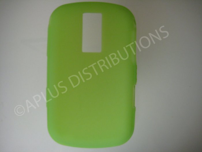 New Lime Green Solid Color Silicone Cover For Blackberry 9000 - (0188)