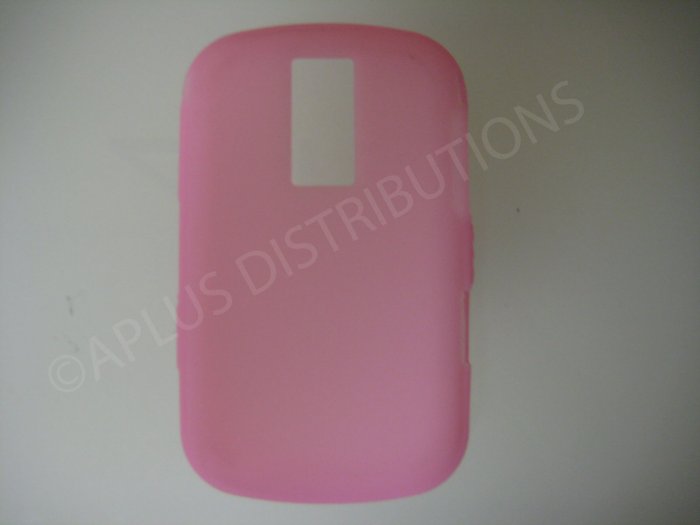 New Pink Solid Color Silicone Cover For Blackberry 9000 - (0153)