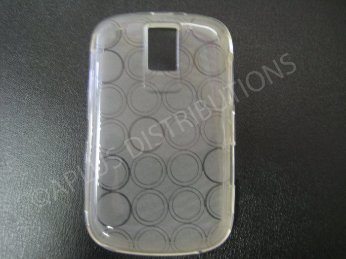 New Clear Transparent Multi-Circles TPU Cover For Blackberry 9000 - (0038)