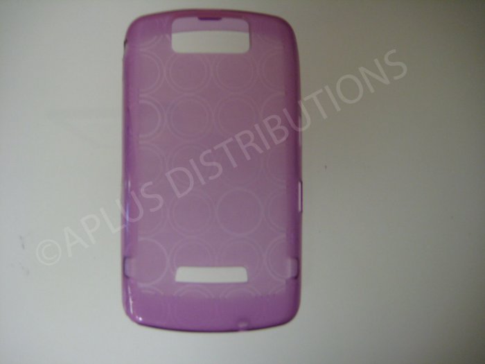 New Purple Transparent Multi-Circles TPU Cover For Blackberry 9500 - (0098)
