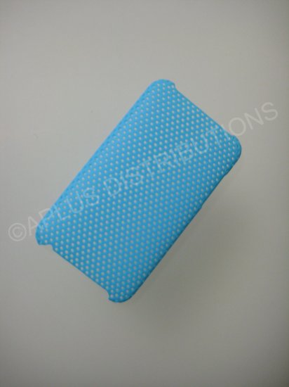NEW Hard Protective Case For 2ND 3RD GENERATION SOLID LATTICE PATTERN IPOD TOUCH-LIGHT BLUE