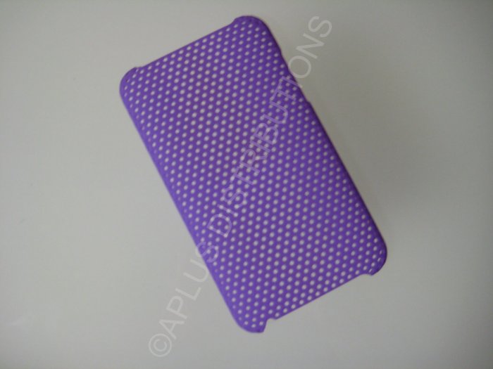 NEW Hard Protective Case For 2ND 3RD GENERATION SOLID LATTICE PATTERN IPOD TOUCH-PURPLE