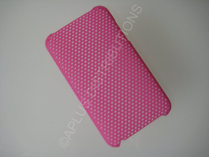NEW Hard Protective Case For 2ND 3RD GENERATION SOLID LATTICE PATTERN IPOD TOUCH-PINK