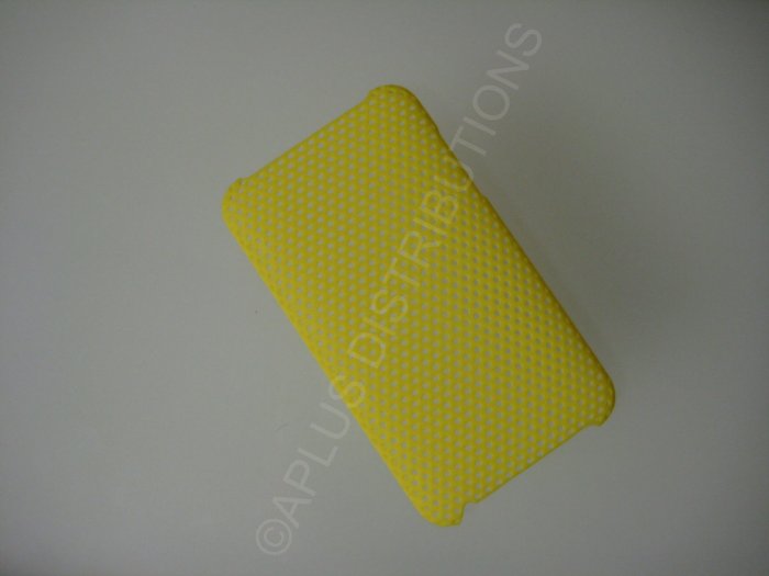 NEW Hard Protective Case For 2ND 3RD GENERATION SOLID LATTICE PATTERN IPOD TOUCH-YELLOW