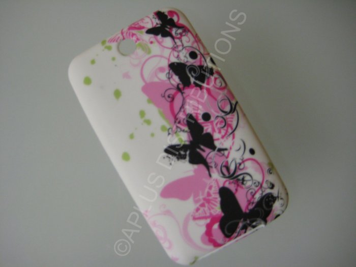 NEW FOR IPOD TOUCH 2ND & 3RD GENERATION BUTTERFLY IMAGE-PINK/BLACK