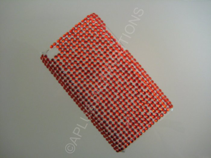 NEW FASHIONABLE BLING SOLID DIAMONDS FOR IPOD TOUCH 4TH GENERATION-RED