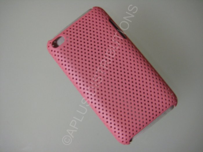 NEW Hard Protective Case For 4TH GENERATION LATTICE PATTERN HARD COVER IPOD TOUCH- PINK