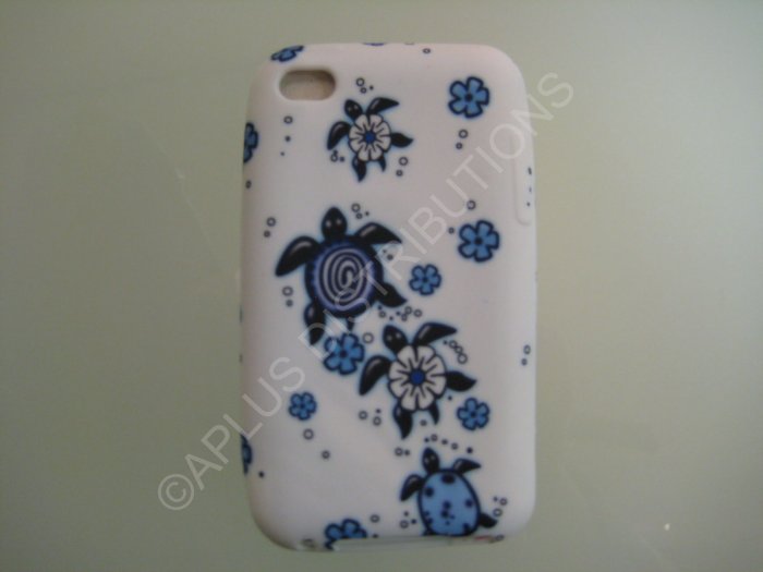 NEW FOR IPOD TOUCH 4TH GENERATION HAWAIIAN TURTLE-BLUE/WHITE