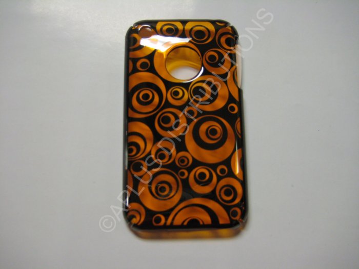 New Chrome Multi-Circles Design Hard Protective Cover For iPhone 3G 3GS - (0074)