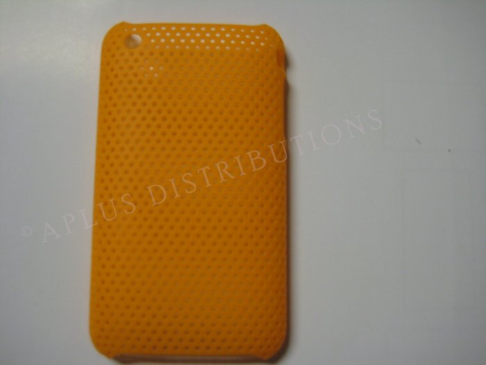 New Orange Lattice Pattern Design Hard Protective Cover For iPhone 3G 3GS - (0016)